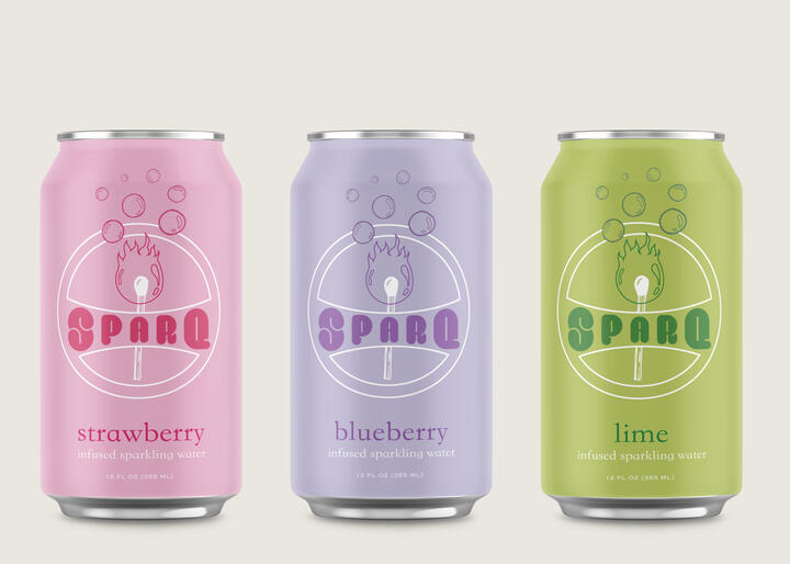 SPARQ sparkling water design