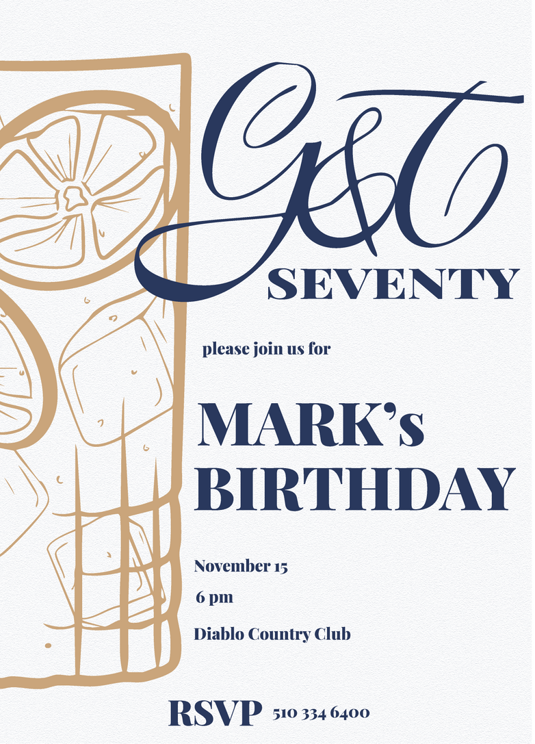 Commissioned Birthday Invitation
